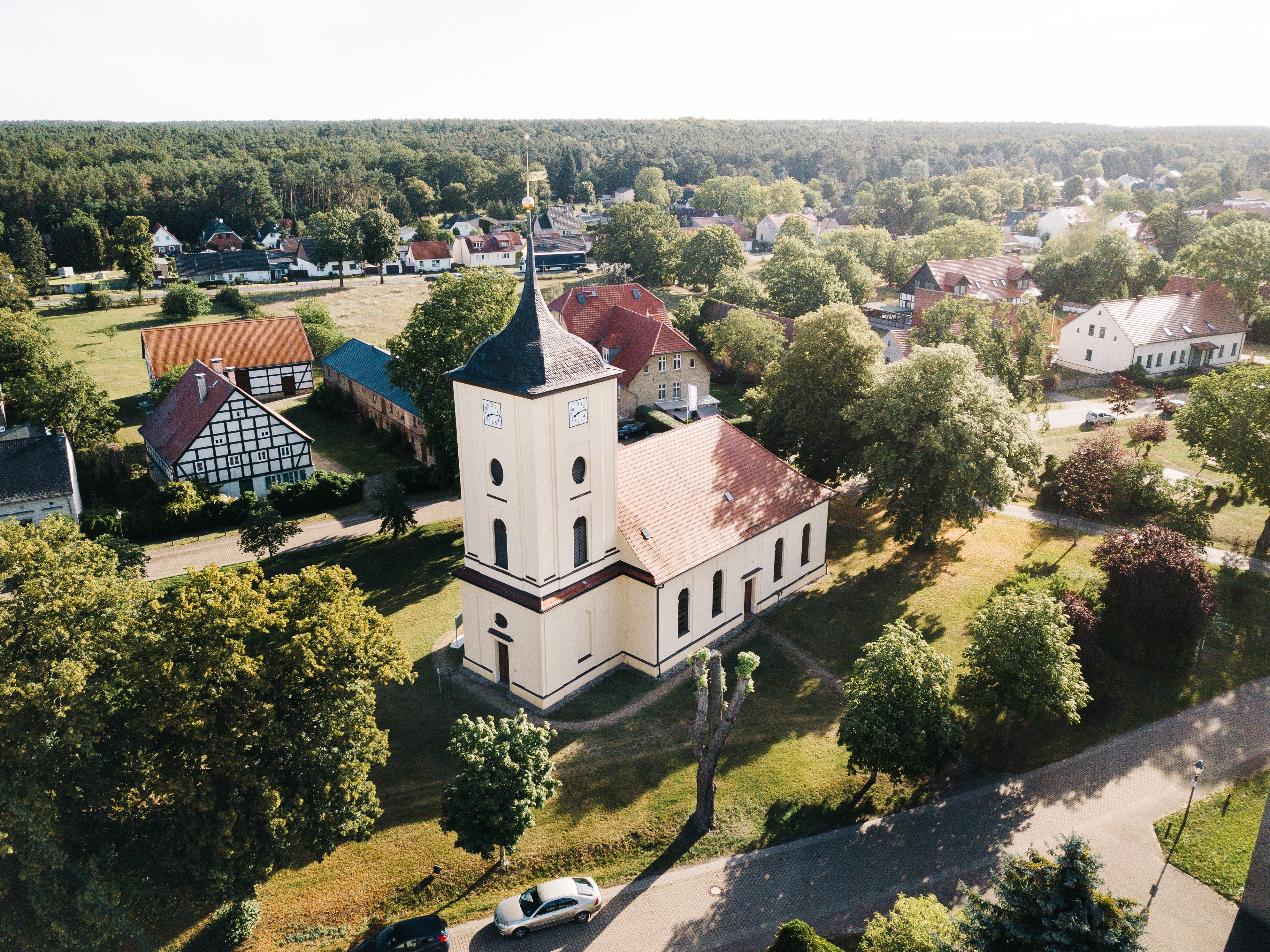 Kirche Pausin von oben