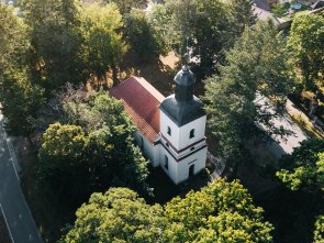 Kirche Wansdorf von oben