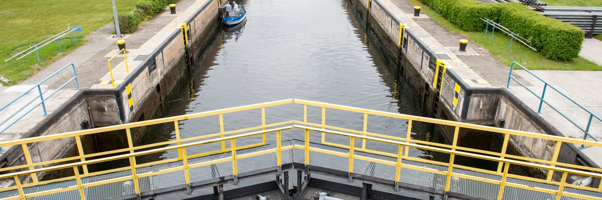 Schönwalder Schleuse von oben