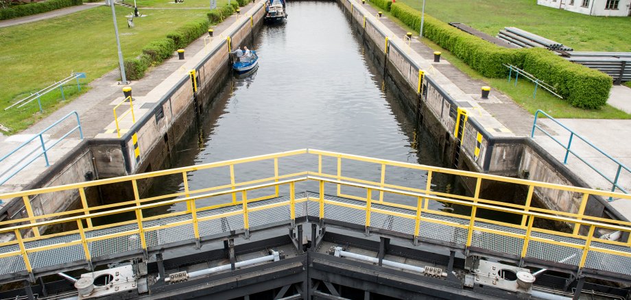 Schönwalder Schleuse von oben