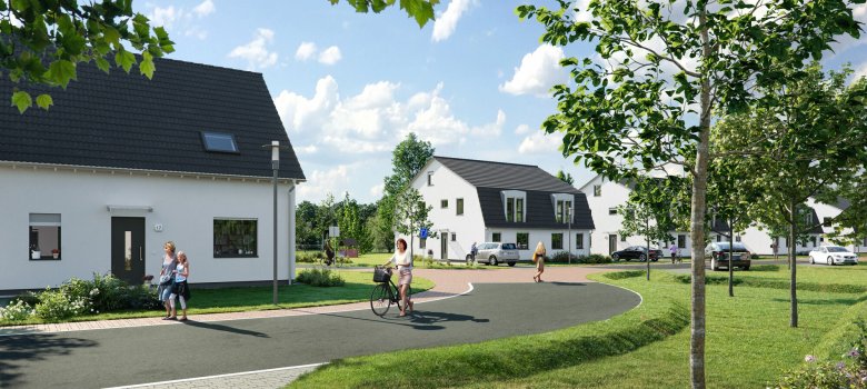 Blick ins Quartier am Wiesenweg Blick ins Quartier am Wiesenweg