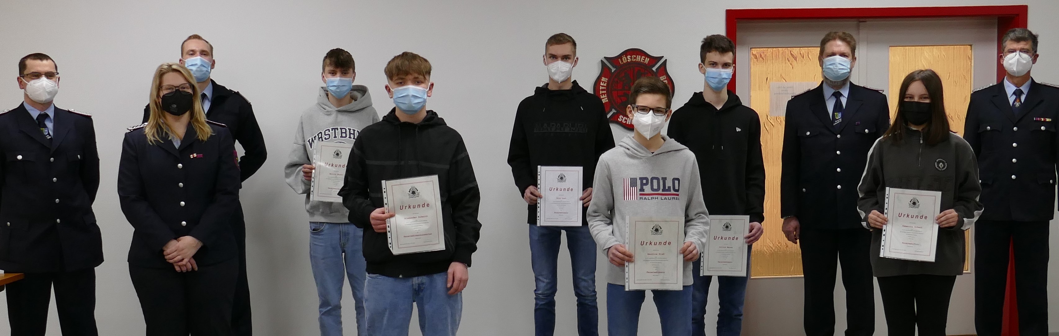 Übernahme in den aktiven Dienst der Feuerwehr Schönwalde-Siedlung