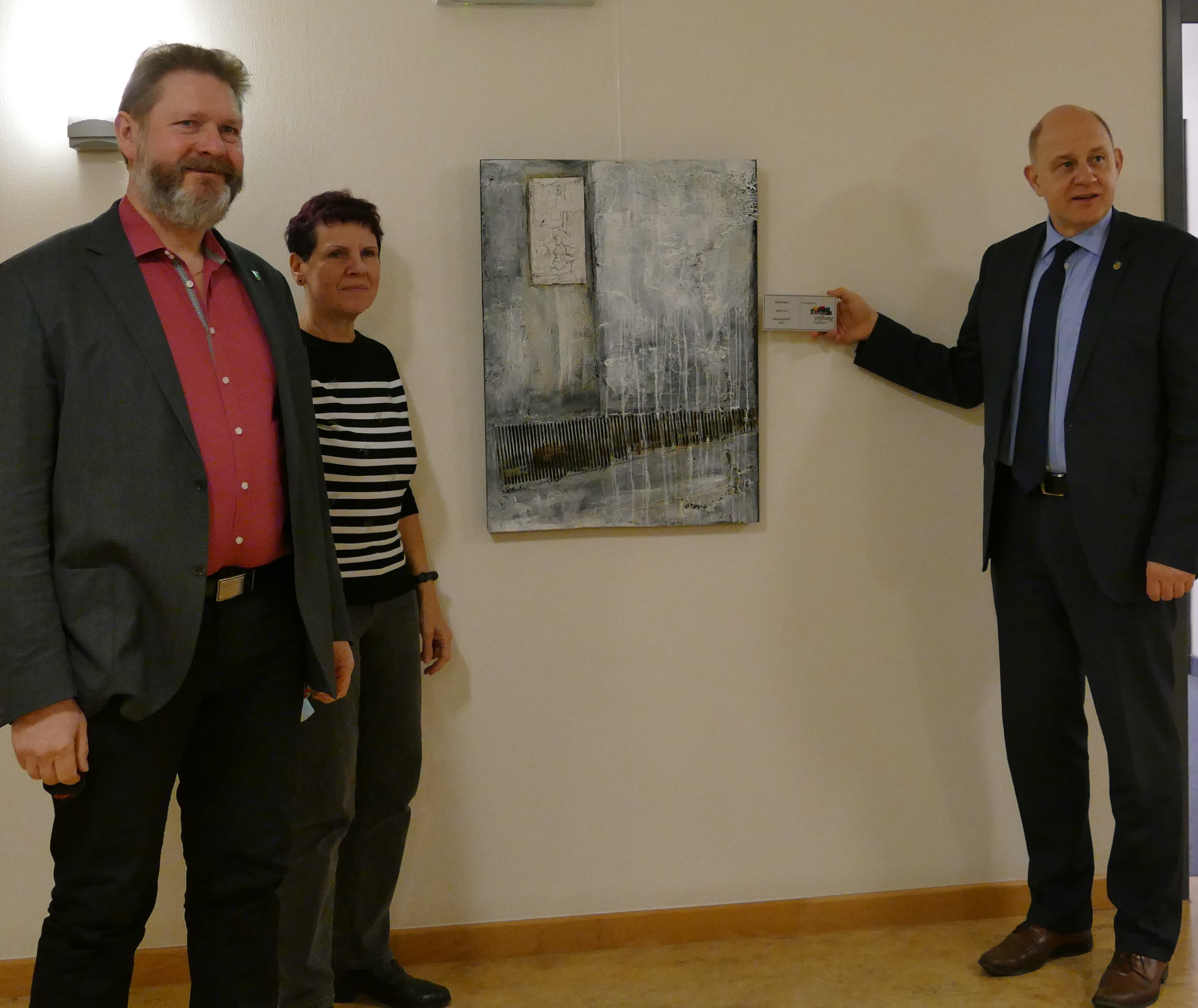 Übergabe Gemälde der Kulturstiftung