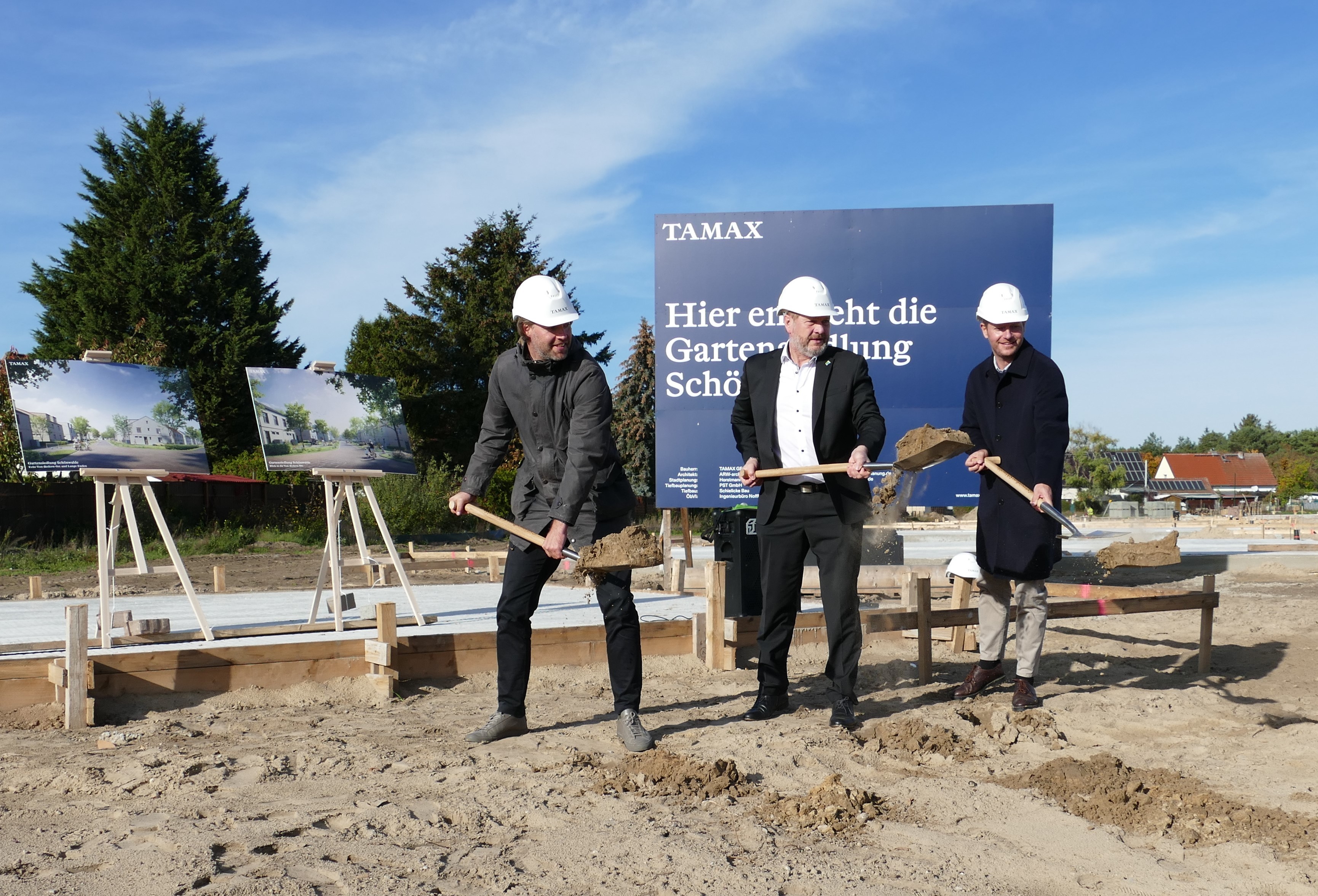 symbolischer Baustart für "Gartensiedlung Schönwalde