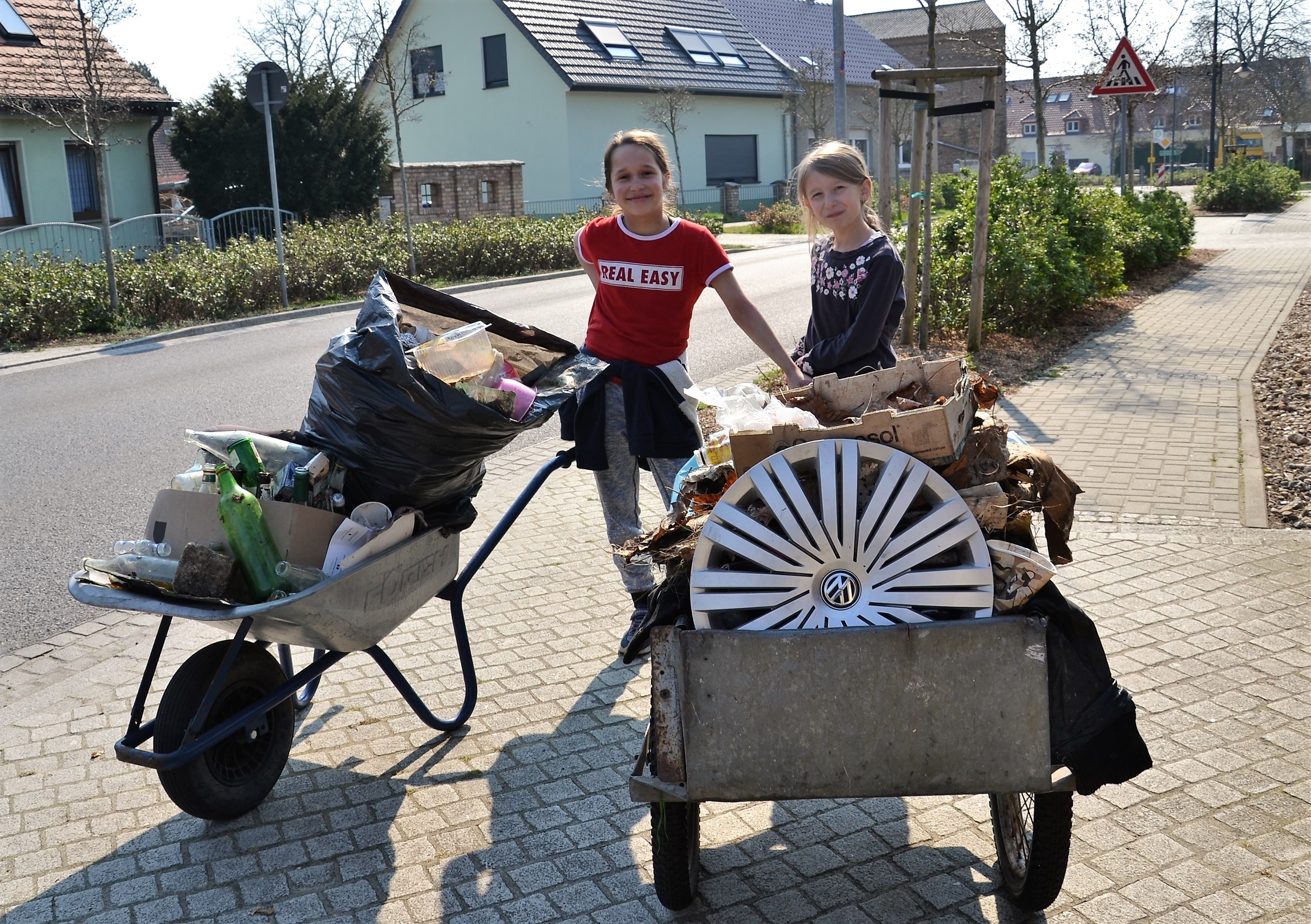 Fleißige Helfer am Umwelttag