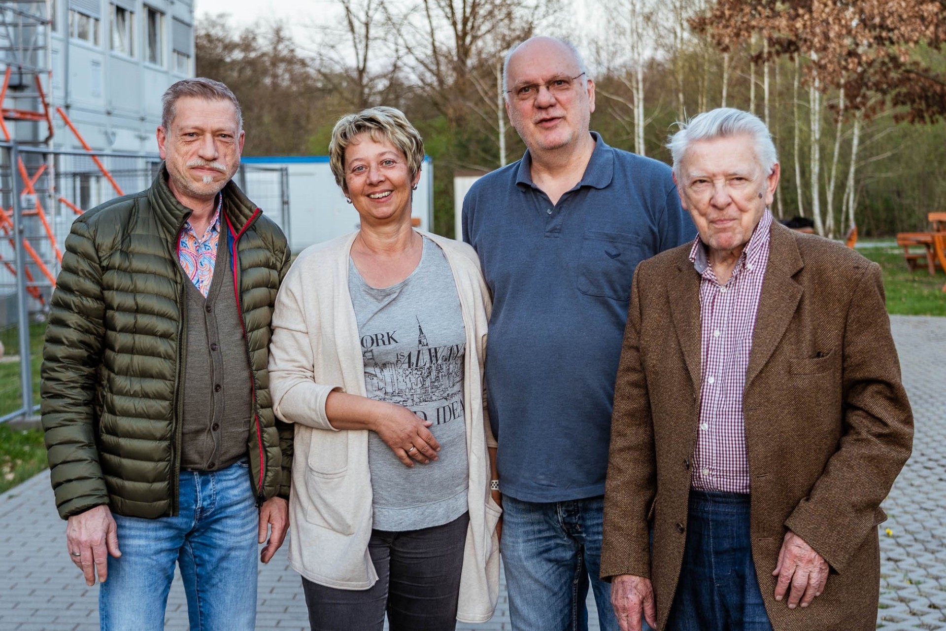 vL: Vorstand "Neue Nachbarn in Schönwalde eV“ Lutz Breddin (Kassenwart), Diana Lübke, Rainer Steußloff (Vorsitzender), Wilfried Seiring